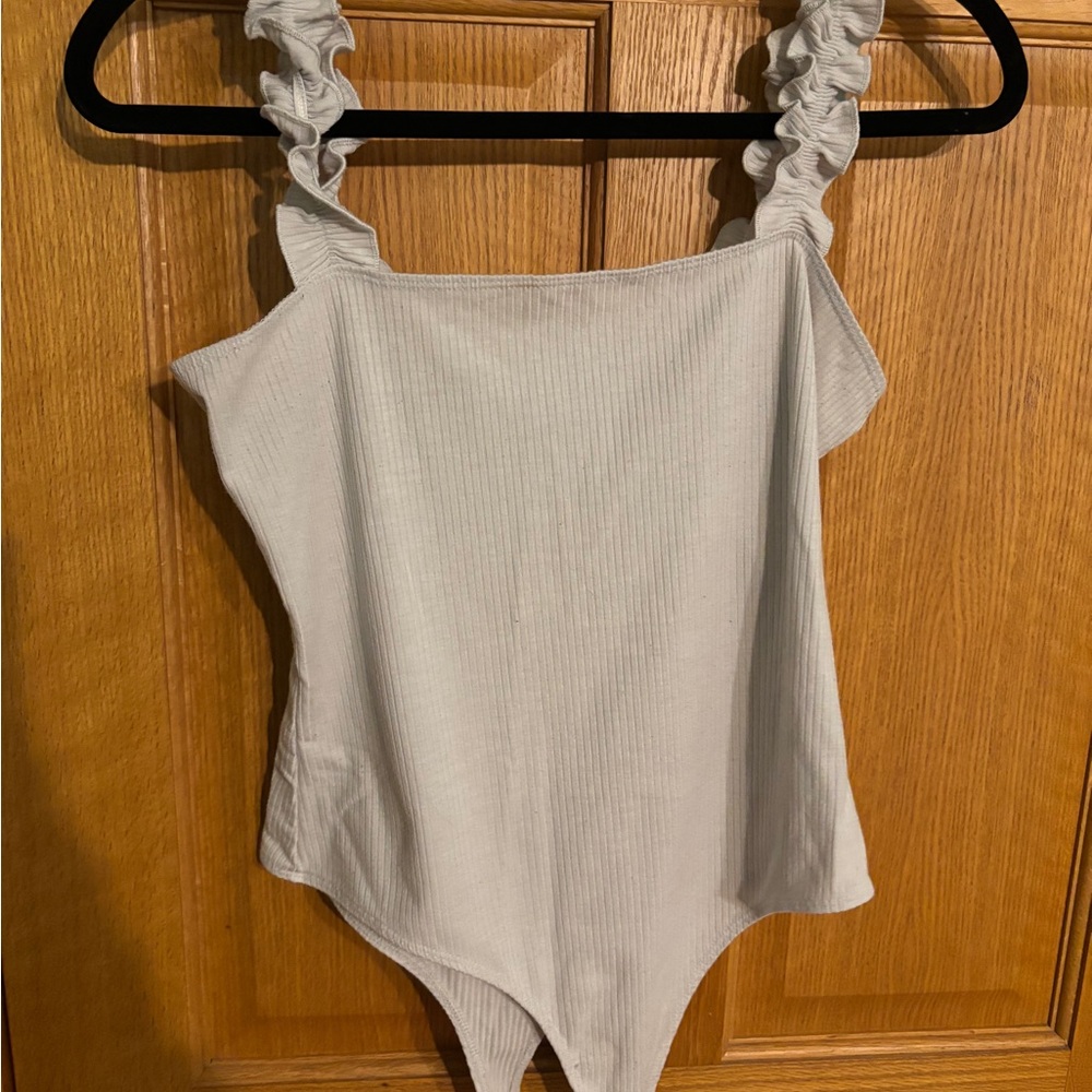Ruffled Strap body suit